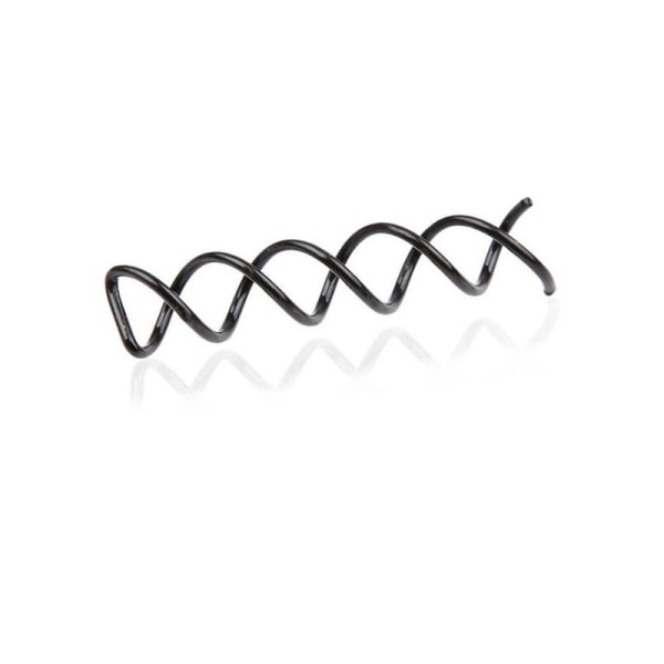 36 stycken hårspänneklämmor Spiral hårnål Spiral hårnål gör-det-själv-hårstyling (svart)