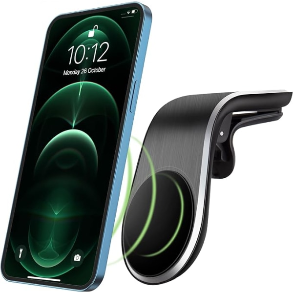 Magnetisk biltelefonhållare Biltelefonhållare L Typ Kompatibel med horisontella luftventiler för iPhone 14 13 12 No Mag-Safe Hållare