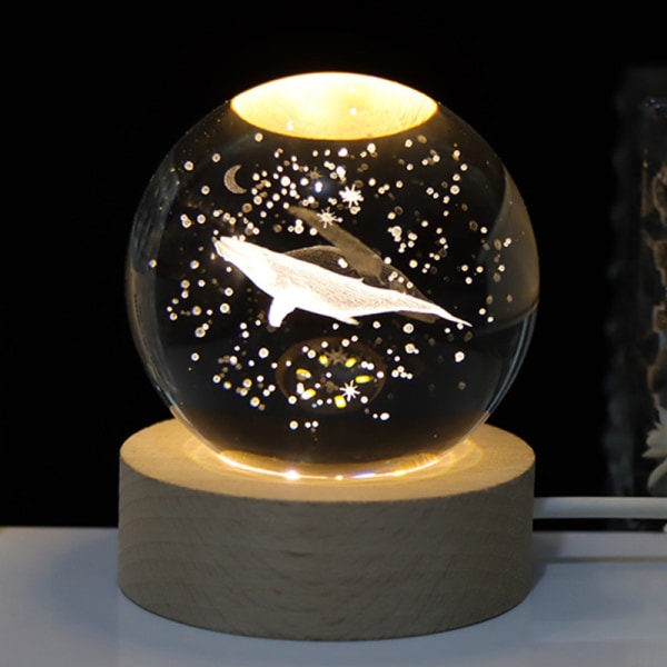 Dekorativt ljus LED-kristall bordslampa för barn juldekoration