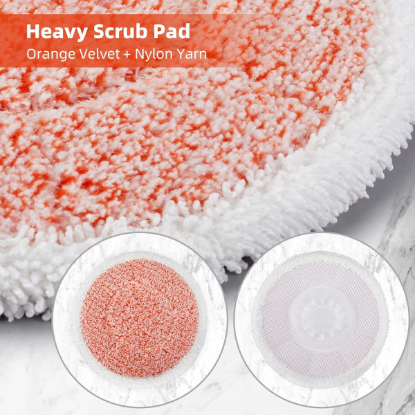 (2 Twist Pads+2 Scrubby Pads+2 Heavy Scrub Pads) Ersättningsstea