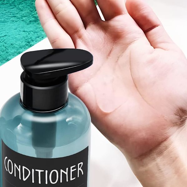 3-pack 300 ml schampo flaska pumpdispenser, tomma plast tvålsp