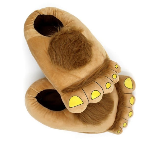 Unisex vuxna hobbit-tofflor halvplushy tofflor