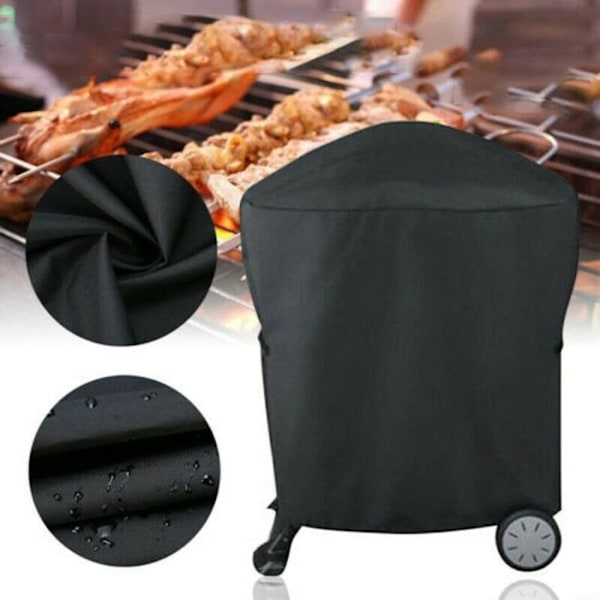 Vattentätt grillöverdrag för utomhusbruk (54*76*69cm) - För Weber Q1000 Q2000-serien Svart