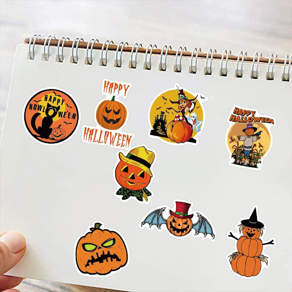 100 kappaletta Halloween-sarjakuvagraffititarroja (holografinen Halloween A-tyyppi)