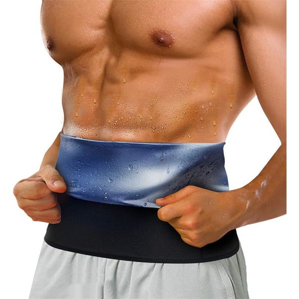 Svettlinne för män slimmande väst Fitness T-shirt Bastueffekt Sport Body Shaper