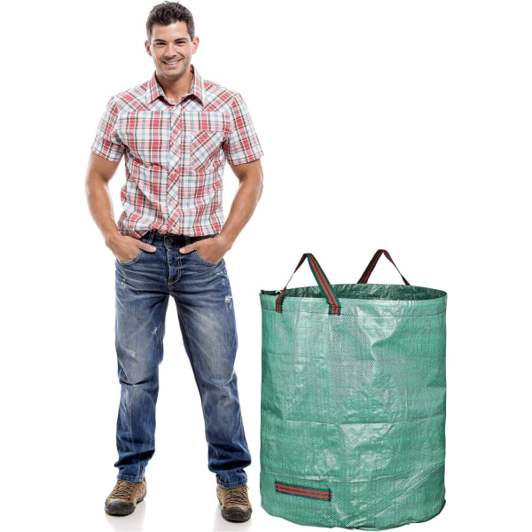 272L large capacity 2-pack tear-resistant garden bag to collect fallen leaves and store garden debris