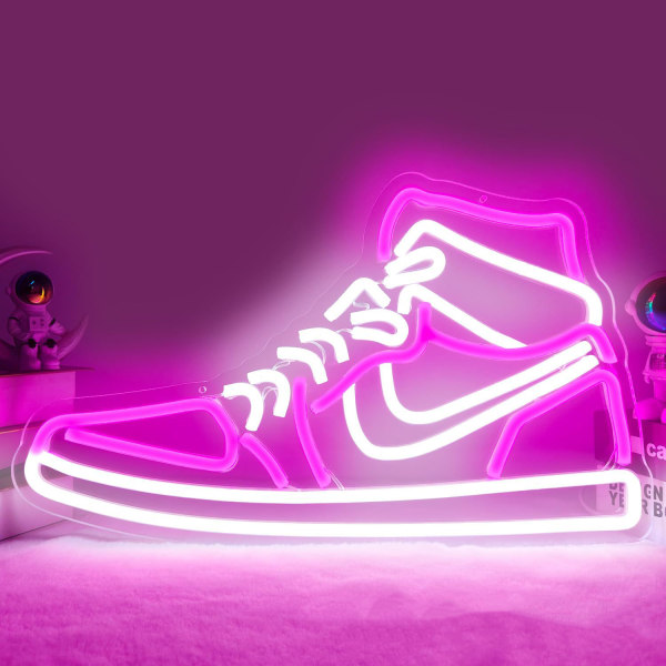 Sneaker Neonskylt Sportsko Neonskyltar för väggdimbar LED