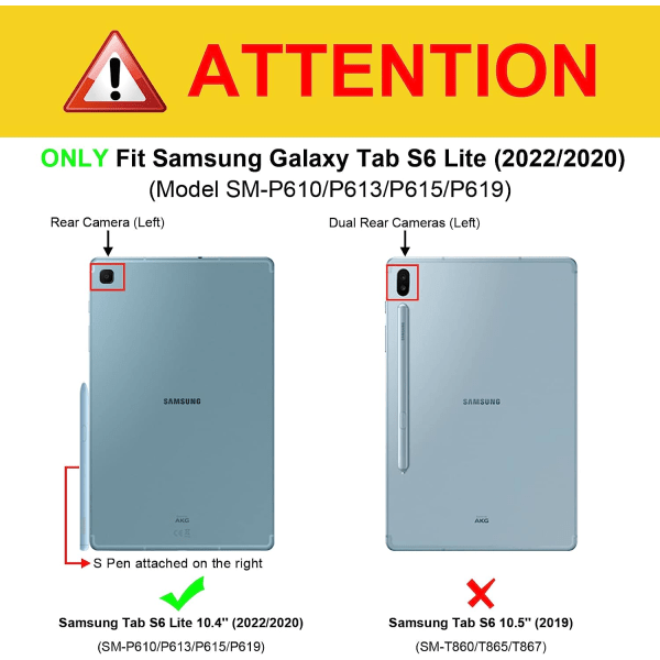 Fodral för Samsung Galaxy Tab S6 Lite 10,4 tum (modell 1)