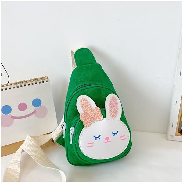 (Grön) Bunny Crossbody Purse Axelväska Bröstväska Liten Ryggsäck Liten Crossbody Bag Kawaii Bag Kawaii Ryggsäck Sling Ryggsäck