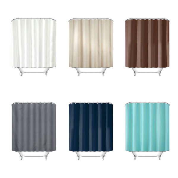 Duschdraperi premium textil tjock struktur badkar