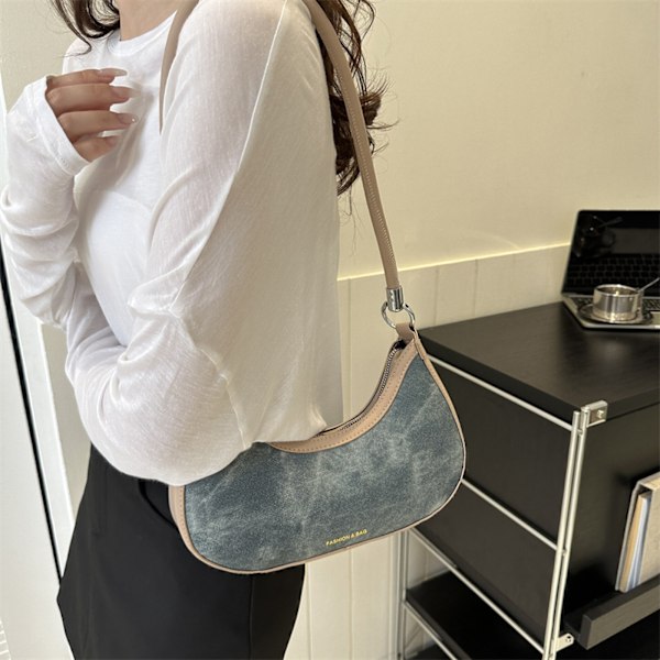 Axelväska damväska crossbody väska kan bäras som handväska h