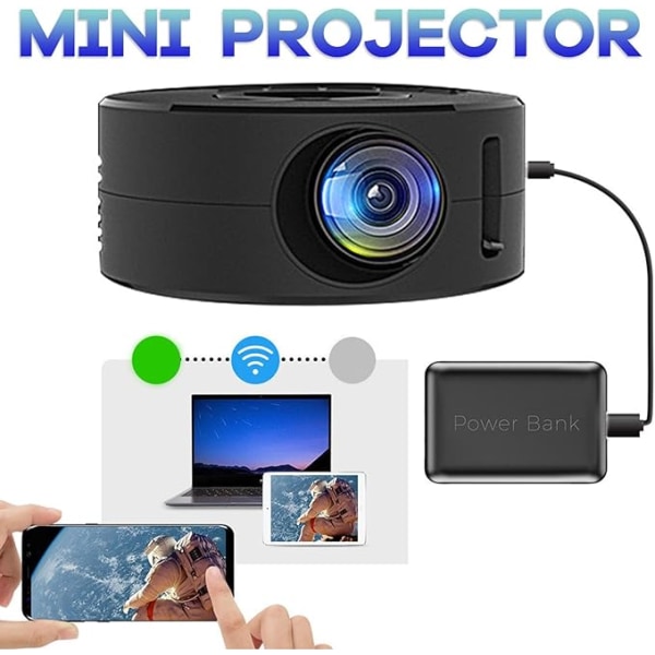 Miniprojektor, 2024 Opgewaardeerde Kleine Projector 1080P Draagba