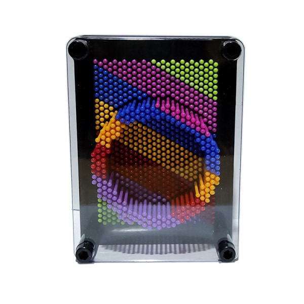 3D Pin Art Nails Game Retro Nail Board för barn 12,5 x 17,5 cm 3D-utskrift Dekorativt Flerfärgad Slumpmässig färg