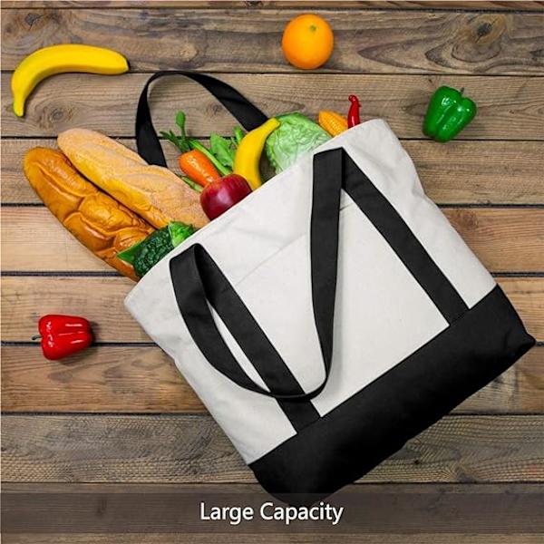 Japansk Bärbar Canvasväska Med Logotyp Tryckt På Den Stor Kapacitet