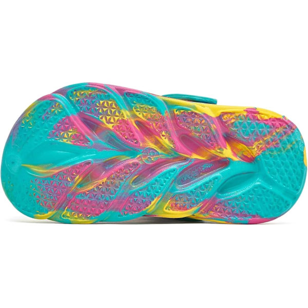 (S) Tie-dye tresko hagesko tegneserieslippers småbarnssandaler strandslippers lette utendørs strandsko