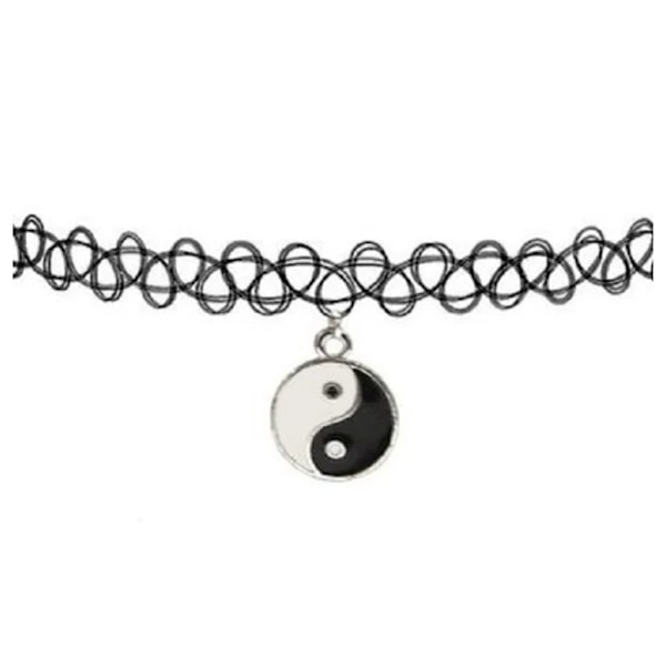 Choker - Yin Yang - Tatuointi - 90-luvun pitsi kaulakoru