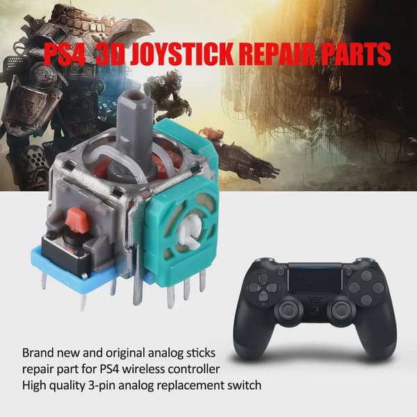 3D Analog Joystick Thumbstick Reservdelar Sensormodul Potentiometer För Sony Dualshock 4 PS4 Controller Gamepad