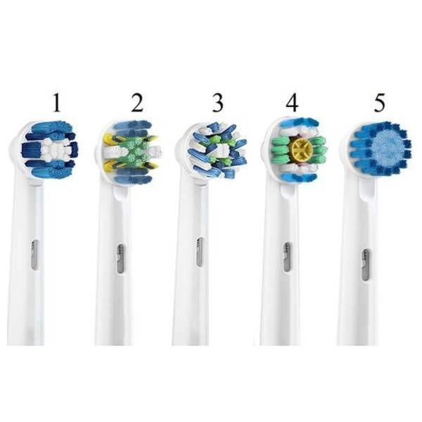 8-Pack Oral-B kompatible tandbørstehoveder/tandbørster Model1