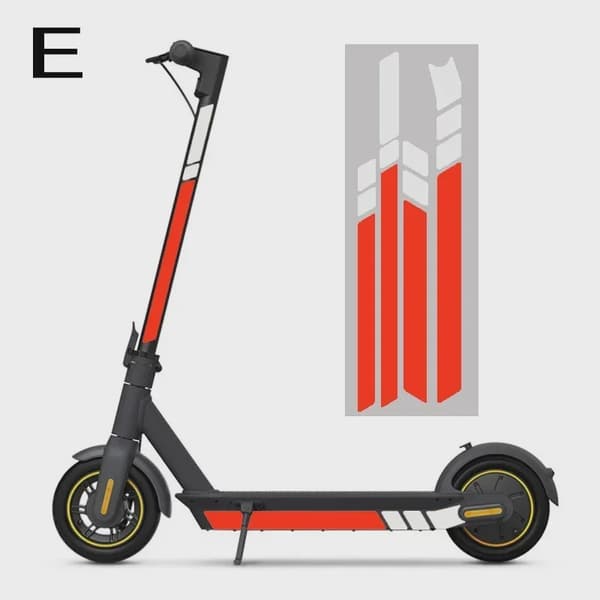 Reflekterande säkerhetsdekal Fluorescerande nattvarning för Segway Ninebot Max G30 elscooter I