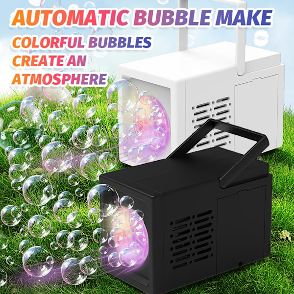 10-håls bubbelmaskin - Utomhusfestleksak (utan batteri) black