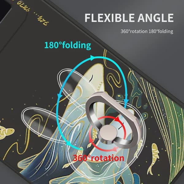 Universell magnetisk fingerringhållare för telefon, stativ för iPhone 13 Max 8, transparent Oval