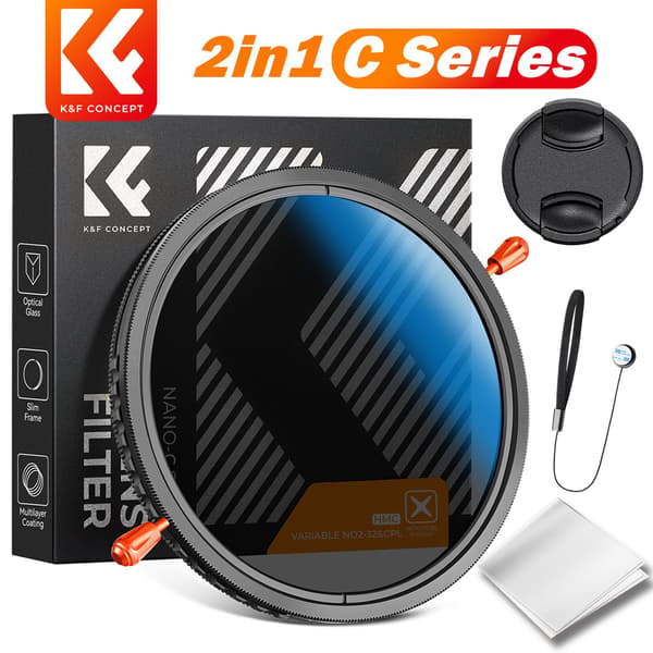 ND CPL 2-i-1 filter 37-82 mm CPL ND-filter variabelt ND CPL multifunktionsfilter ND2 ND32 67 mm 82 mm VND-filter ND2-32 CPL C-serien 62mm