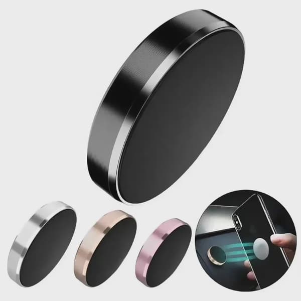 Magnetisk Bilholder Universal Stativ til iPhone Xiaomi Huawei Samsung Dashboardmontering Silver-Rotate