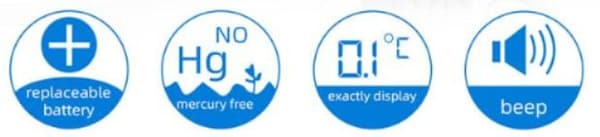 Digital febertermometer med LCD-skärm-Febertermometer certifikat