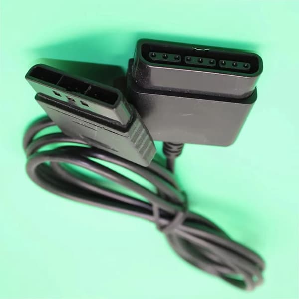 1 stk. controller-forlængerkabel til dansepad, rat og pistol, spil spil med det samme til PS1/PS2-konsol For PS2