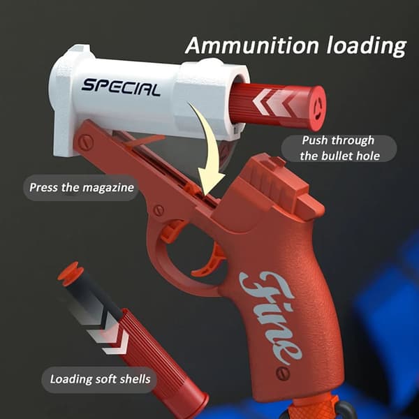 Mini S686 Foam Bullet Blaster Legetøjspistol til udendørs leg - Soft Bullet Launcher til børn Army green