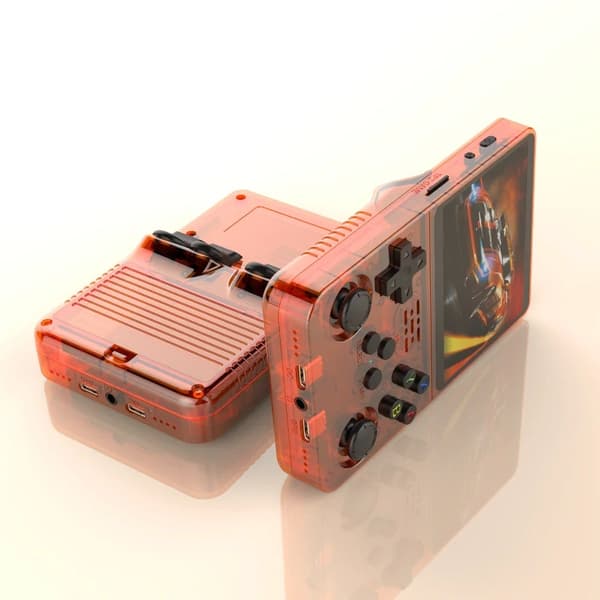 128GB/64GB R36S Retro håndholdt videospilkonsol Linux-system 3,5 tommer IPS-skærm bærbar Orange 64G