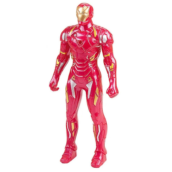 17 cm Marvel Spiderman Model Anime Action Figurer Spider-man Captainironman Lysende børnelegetøj Dekorationsdukker Gaver Thanos