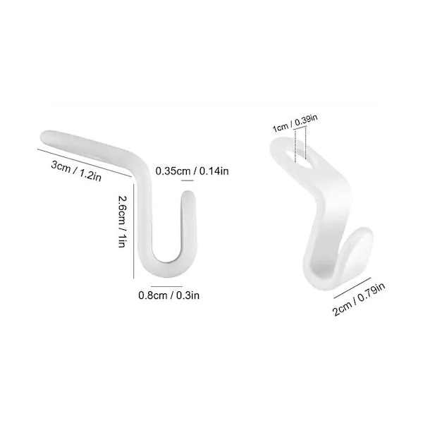 10 st   Vaateripustinkoukku ripustimeen - Säästä vaatekaapissa