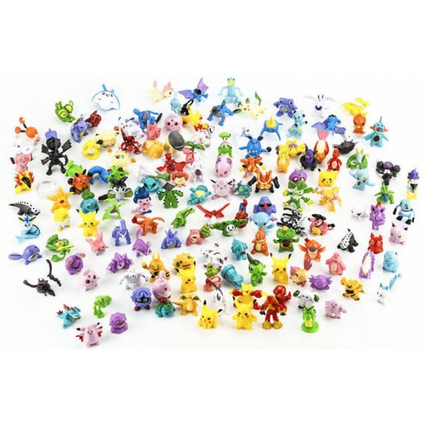 48 kpl Suloisia värikkäitä Pokemon-figuurit Pokemon Sisältää Pikachun c61b  | Fyndiq