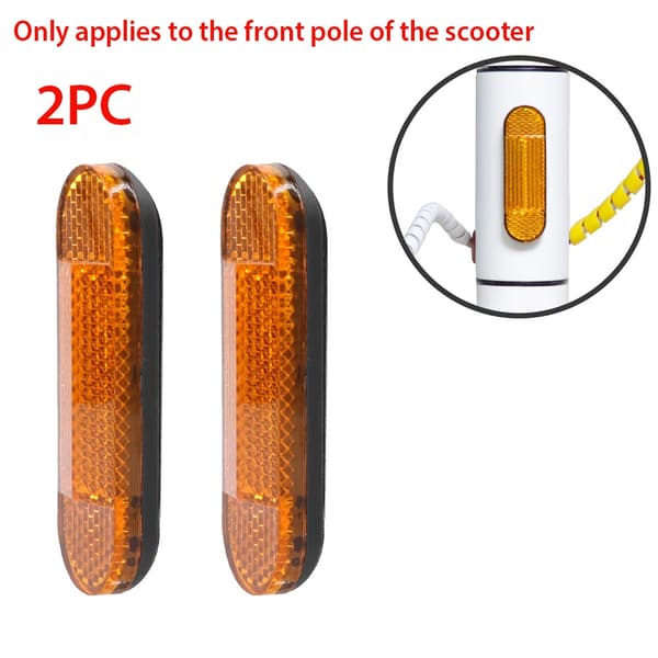 Xiaomi M365 Pro 2 1S Elscooter Hjulskydd Fram Bak Reflekterande Säkerhetsdekal 2 PCS red