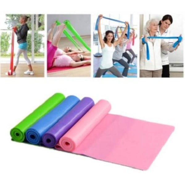 Träningsband-Gummiband för stretching och mångsidig Pink