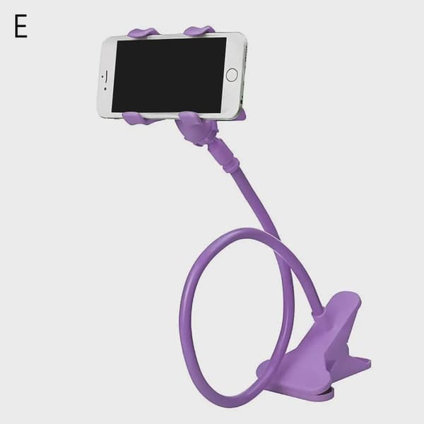Lazy Desktop Bedside Clip Phone Holder Fleksibel Lang Armholder til Smartphone E