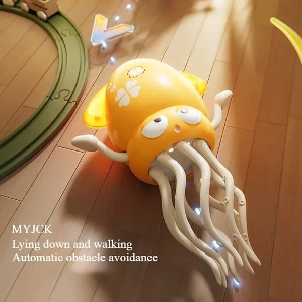 Luminous Dancing Octopus Fidget Toy - Interaktiv stresslindring for børn og voksne B