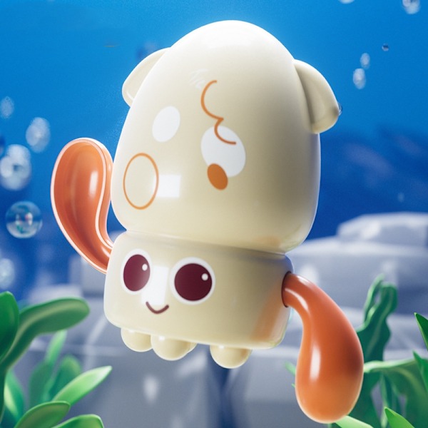 Kylpylelu Octopus - Lasten uima- ja kylpyammelelu Orange