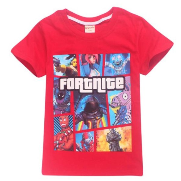 Fortnite T-paita lapsille Red 160 (Modell 8391)