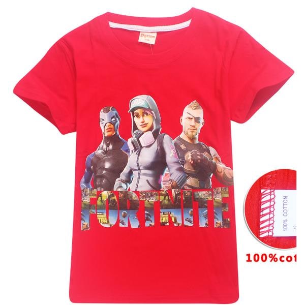 Fortnite T-shirt til børn Red 160 (Modell 8393)