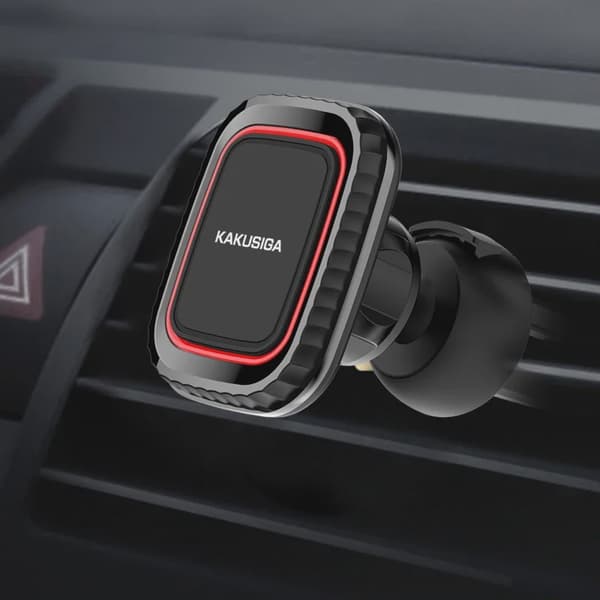 Universel magnetisk bilholder til luftventil, 360° roterbar, passer til iPhone Xiaomi GPS Black