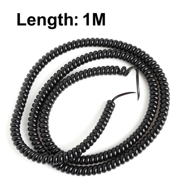 1M TPU Spiral Kabelopruller til Xiaomi M365 Ninebot Dualtron Kugoo Zero Løbehjul 1PC Black