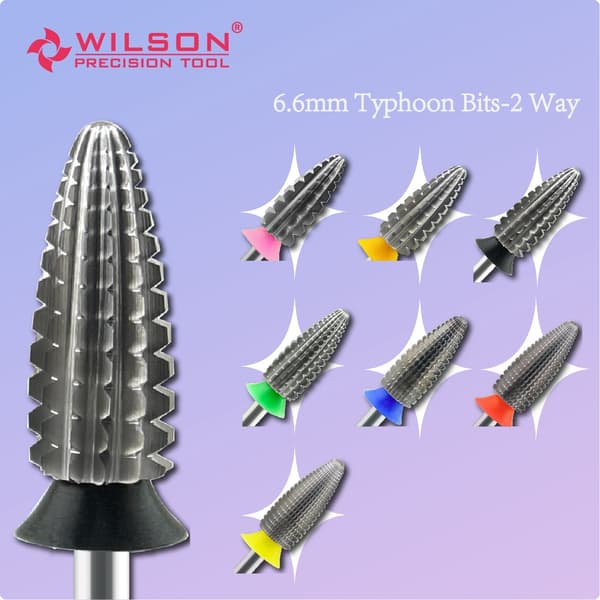 WILSON Typhoon Bits 2-vejs negleskærer til fjernelse af gel 1pc 3XC 1pc C