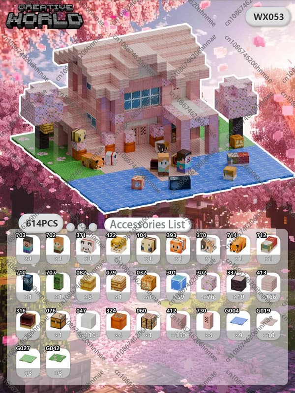 Magnetiska byggklossar för barn 3+ - DIY Pixel-modeller & STEM-leksaker med bottenplatta WX053-614pcs