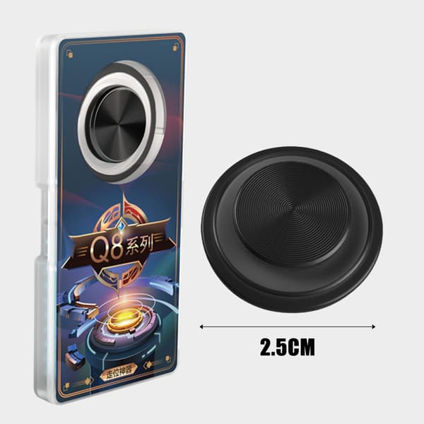 Smartphone-kontroll Joystick Spelkontroll Pekskärm Joypad för iPad iPhone Android Surfplatta Smidig Spelkontroll Red Bundle 2PCS