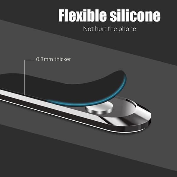 2 stk. magnetisk bilholder til telefonholder til iPhone Xiaomi Samsung LG GPS 2 Black