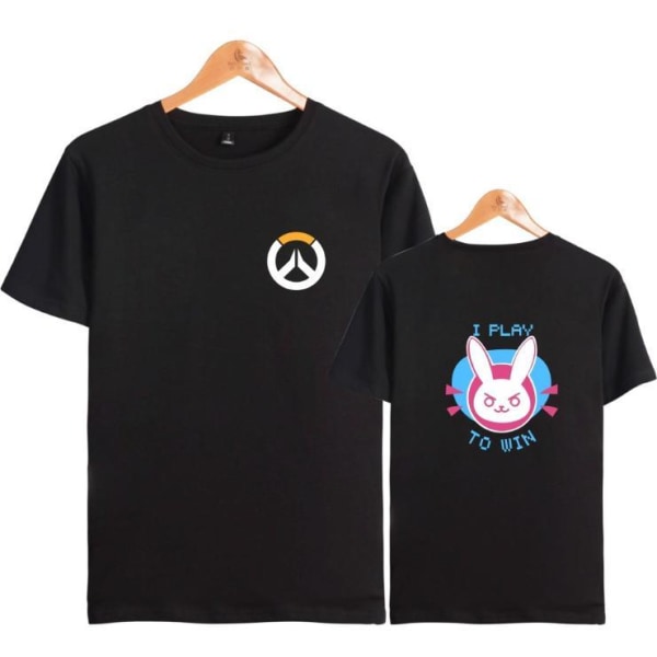 Ny model Overwatch T-shirt sort (størrelser XXS, XS, S, M) Black XXS