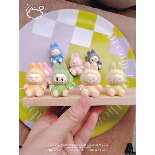 Nye 10 stk Mini Labubu Siddestilling Action Figur Søde Labubu Dukker Sæt Model Collection Dekoration Ornamenter Tilbehør Børnegaver