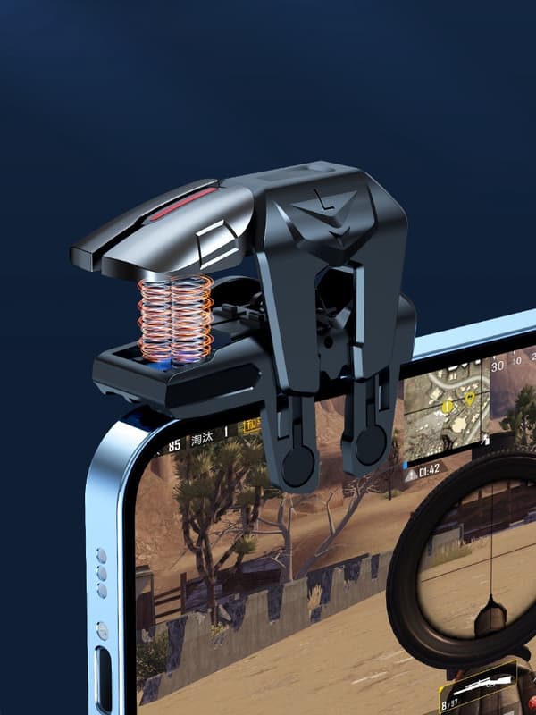 2 st mobil gamepad trigger joystick latensfri kontroll för PUBG-spelskjutare eldknappskontroller för iPhone Android-telefon